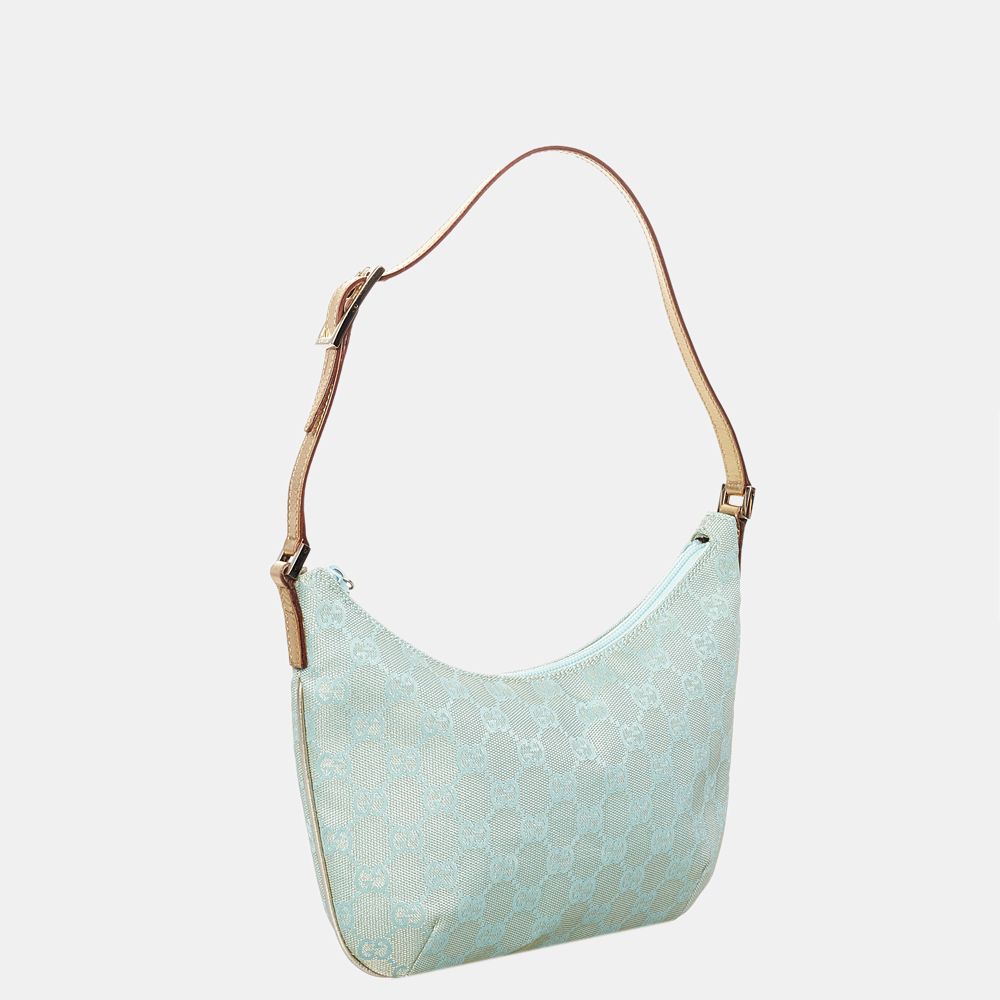 

Gucci Blue GG Canvas Baguette