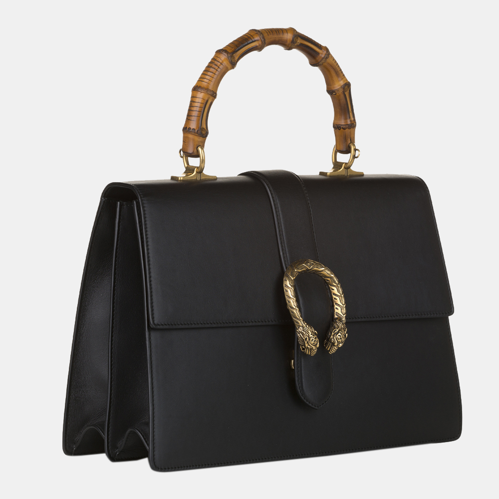 

Gucci Black Bamboo Dionysus Leather Satchel