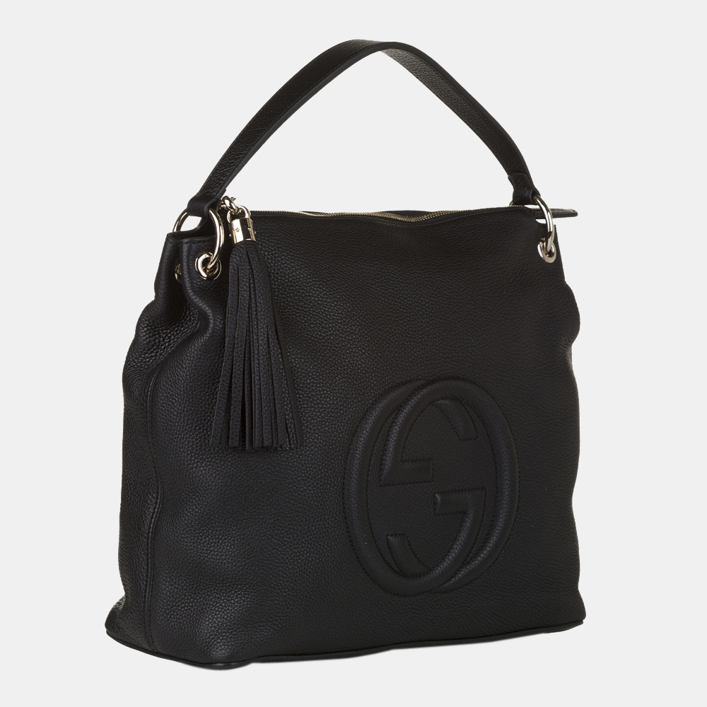 

Gucci Black Soho Leather Hobo Bag