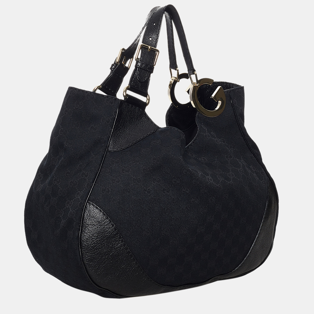 

Gucci Black GG Canvas Charlotte Shoulder Bag