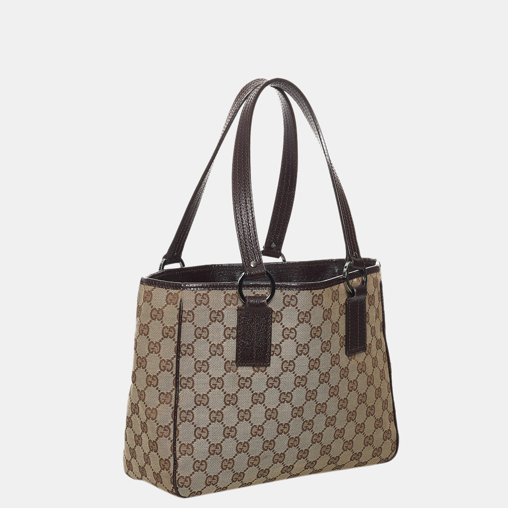 

Gucci Brown/Beige GG Canvas Tote Bag