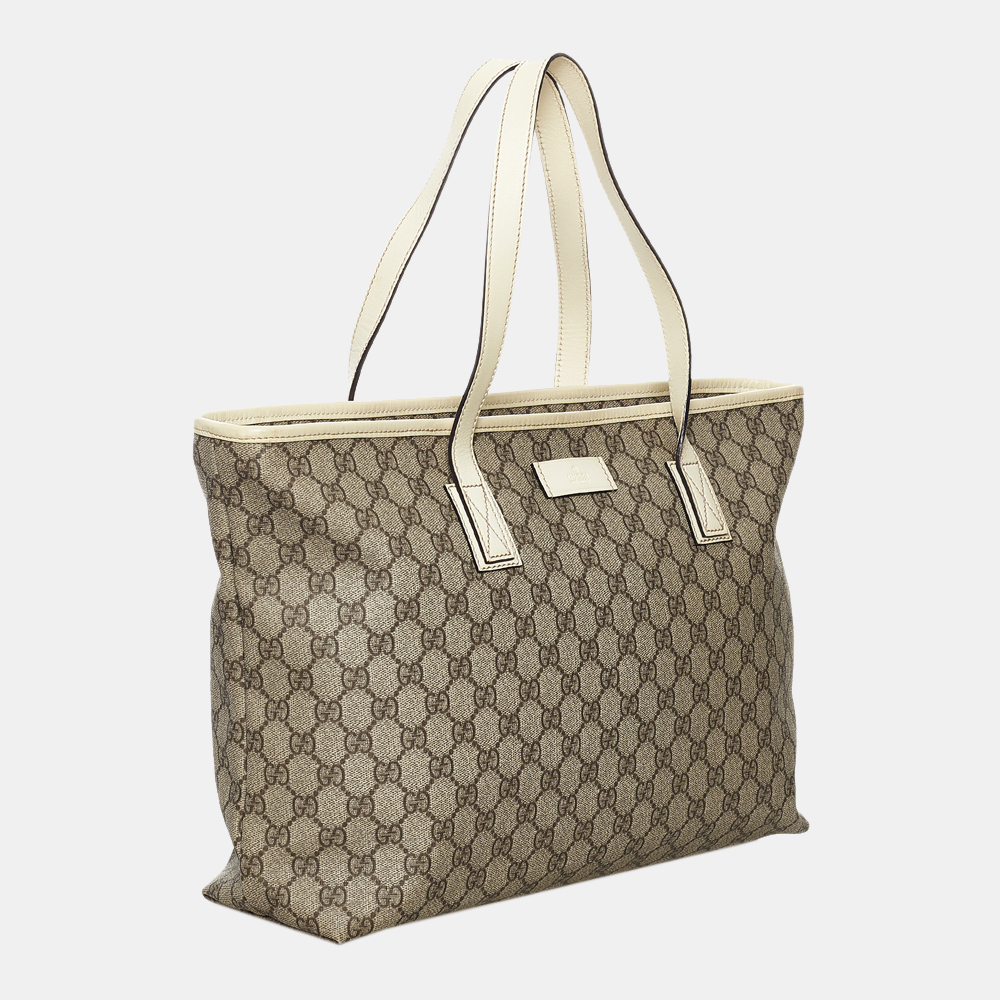 

Gucci Brown/Beige GG Supreme Tote Bag