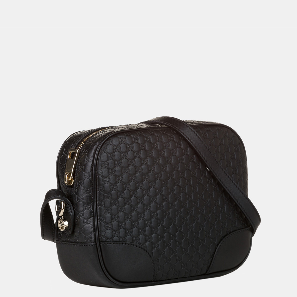 

Gucci Black Microguccissima Bree Crossbody Bag