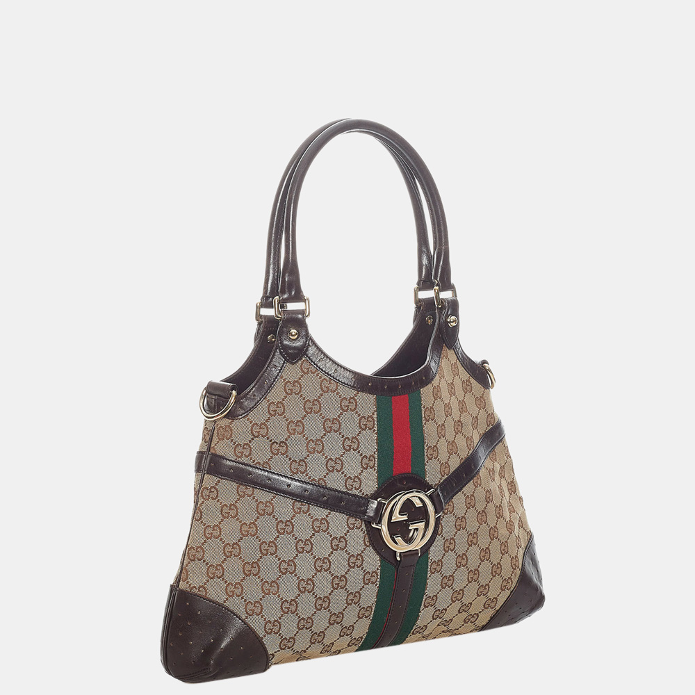 

Gucci Multi GG Canvas Web Reins Shoulder Bag, Multicolor