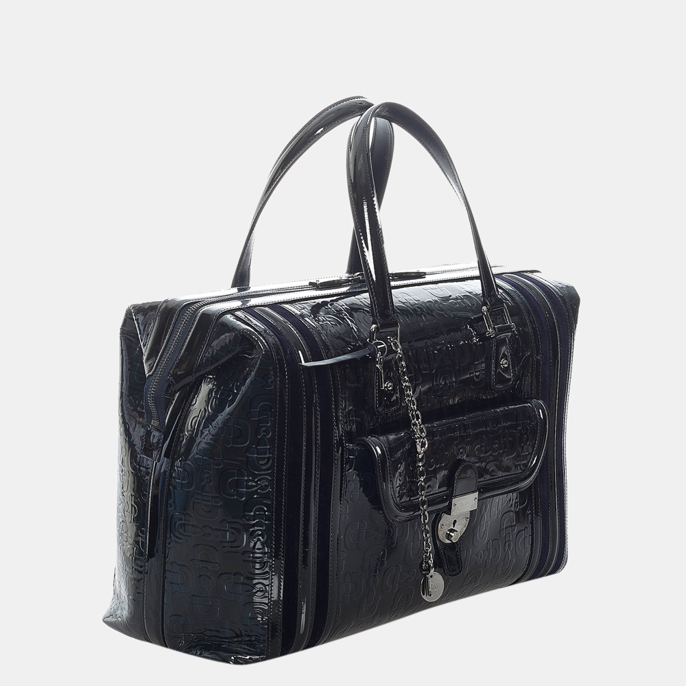 

Gucci Black Horsebit Runway Patent Leather Handbag