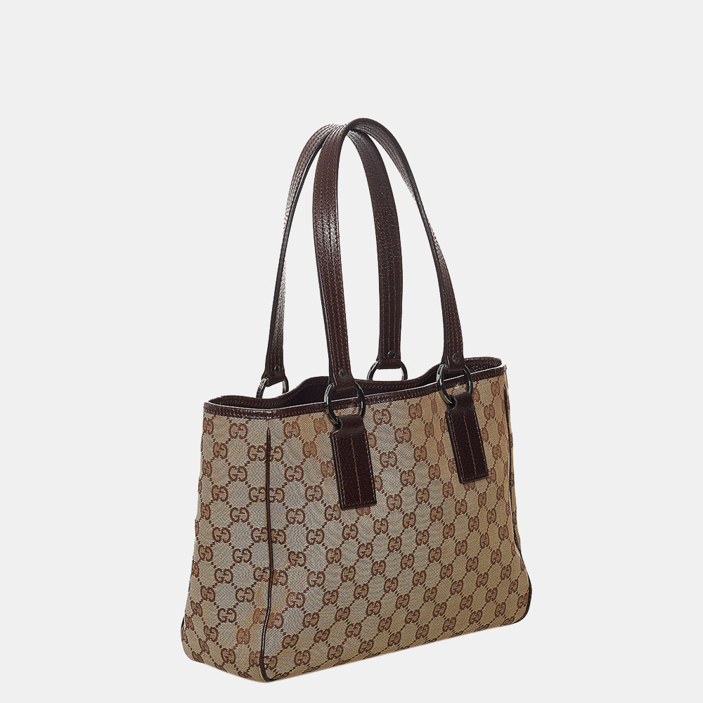 

Gucci Beige GG Canvas Tote Bag