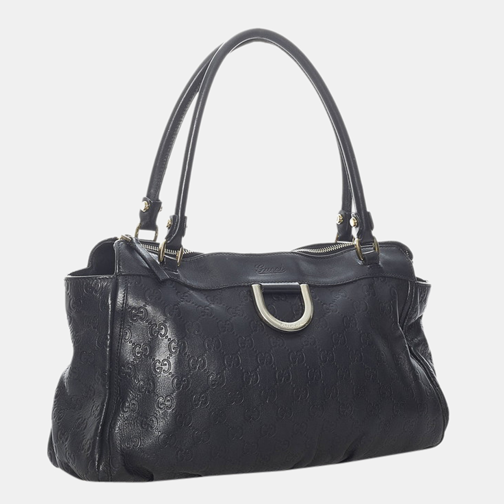

Gucci Black Guccissima Leather Abbey Shoulder Bag