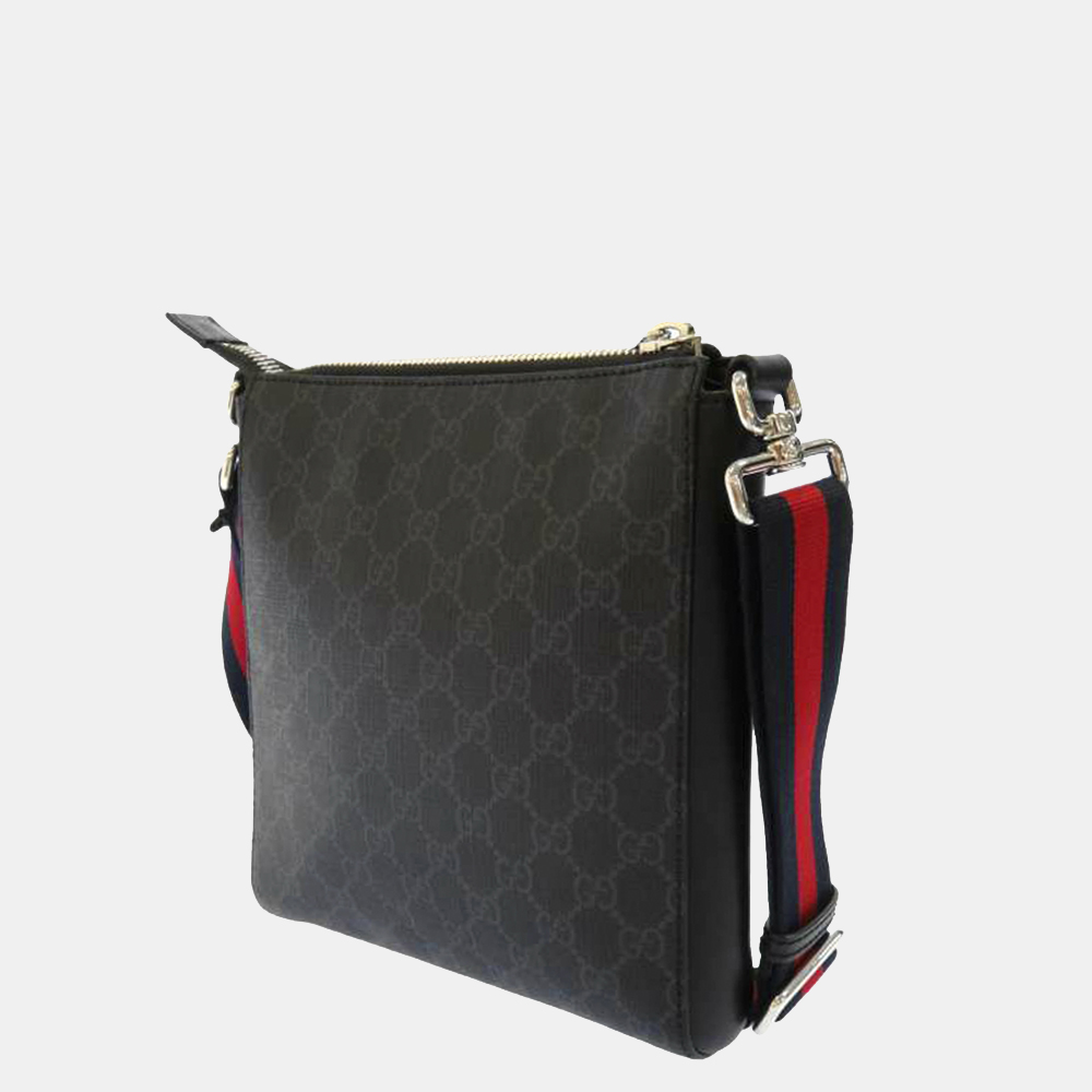

Gucci Black GG Supreme Web Crossbody Bag