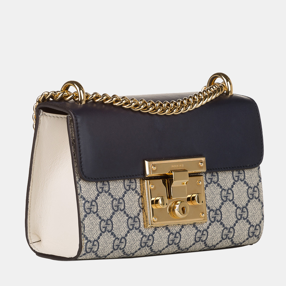 

Gucci Multi GG Supreme Padlock Crossbody Bag, Multicolor