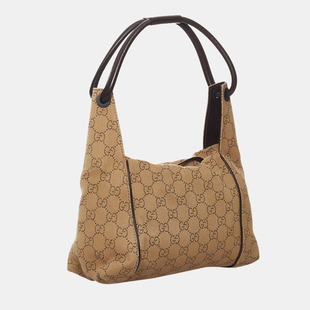 

Gucci Beige GG Canvas Shoulder Bag
