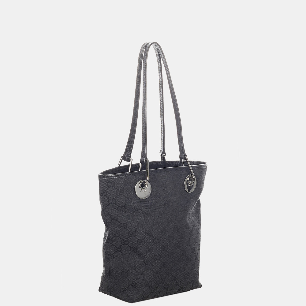 

Gucci Black GG Canvas Eclipse Shoulder Bag