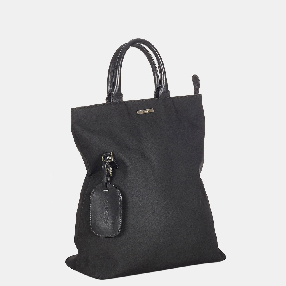 

Gucci Black Canvas Tote Bag