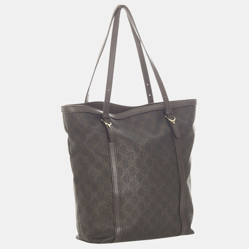 

Gucci Black GG Supreme Tote Bag