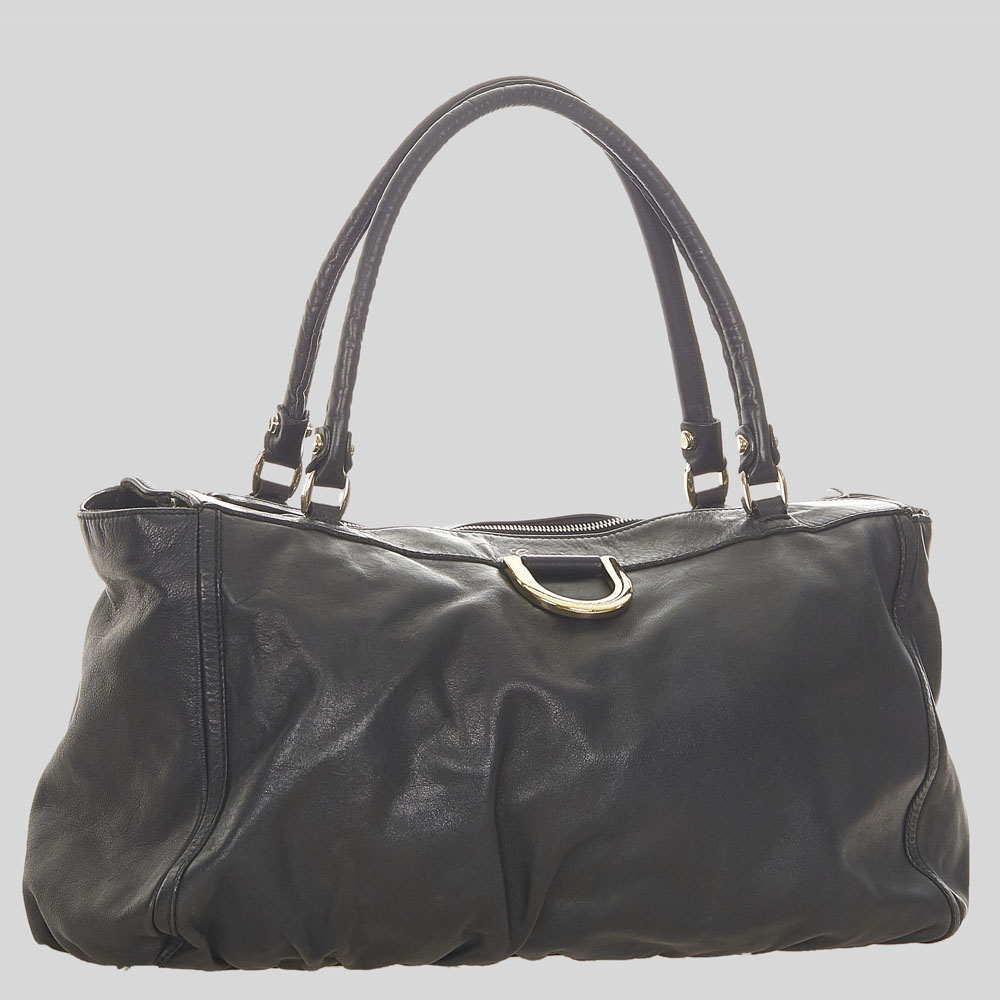 

Gucci Black Abbey D-Ring Leather Shoulder Bag