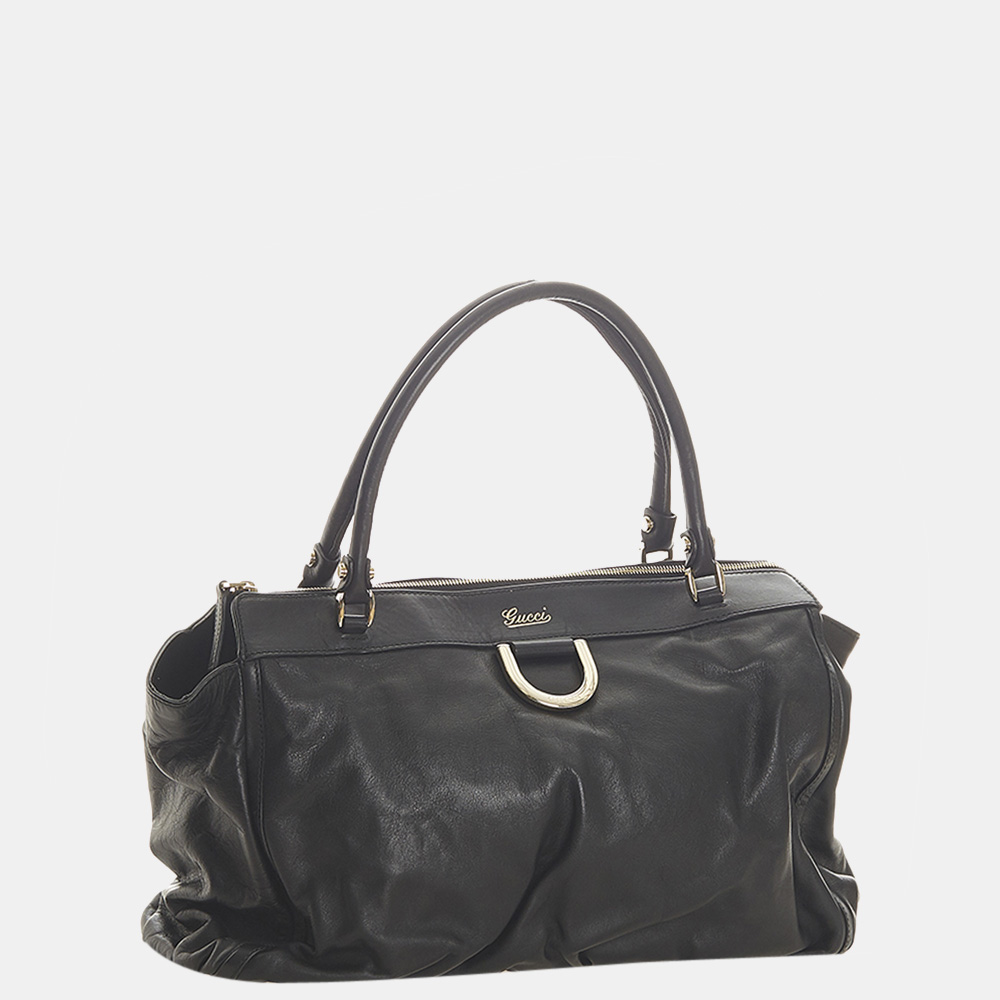 

Gucci Black Gucci Abbey D-ring Leather Shoulder Bag