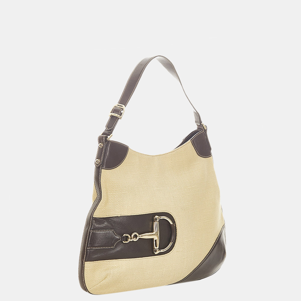 

Gucci Brown/Beige/Blue Hasler Canvas Shoulder Bag