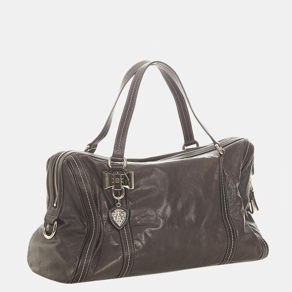 

Gucci Brown Duchessa Leather Handbag