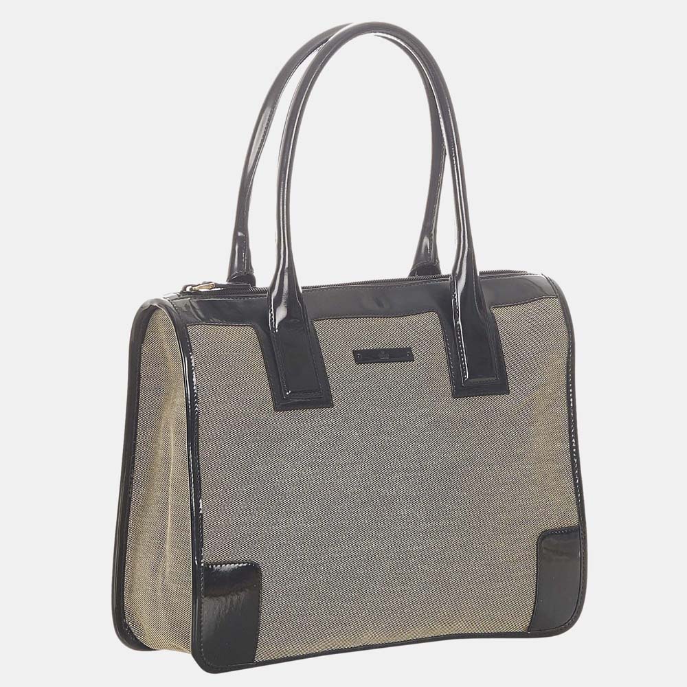 

Gucci Beige/Black/Brown Canvas Handbag