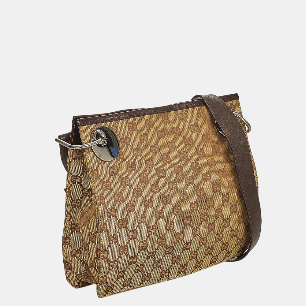 

Gucci Beige/Brown GG Canvas Eclipse Crossbody Bag