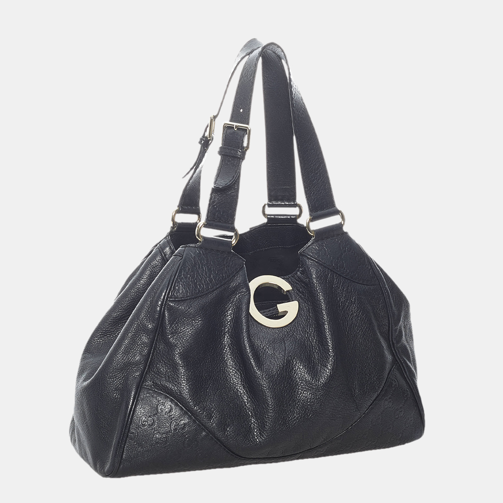 

Gucci Black Guccissima Charlotte Shoulder Bag