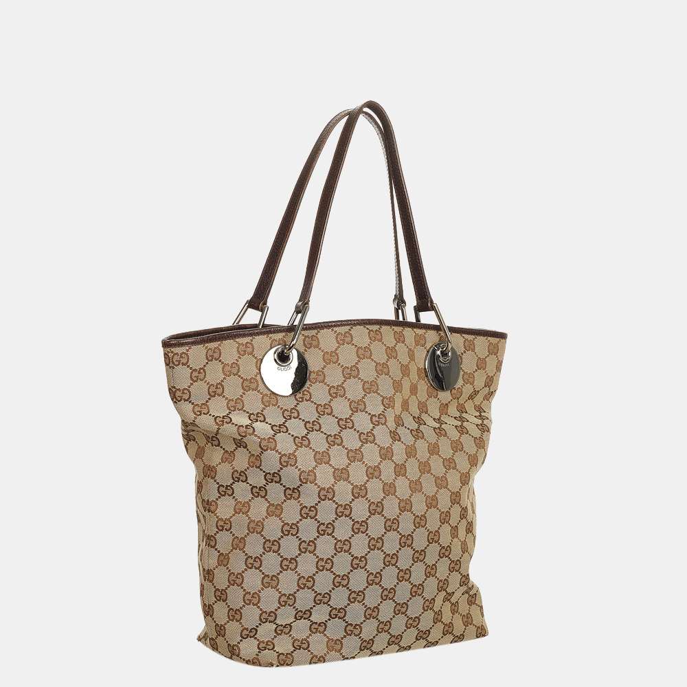 

Gucci Brown/Beige GG Canvas Eclipse Tote Bag