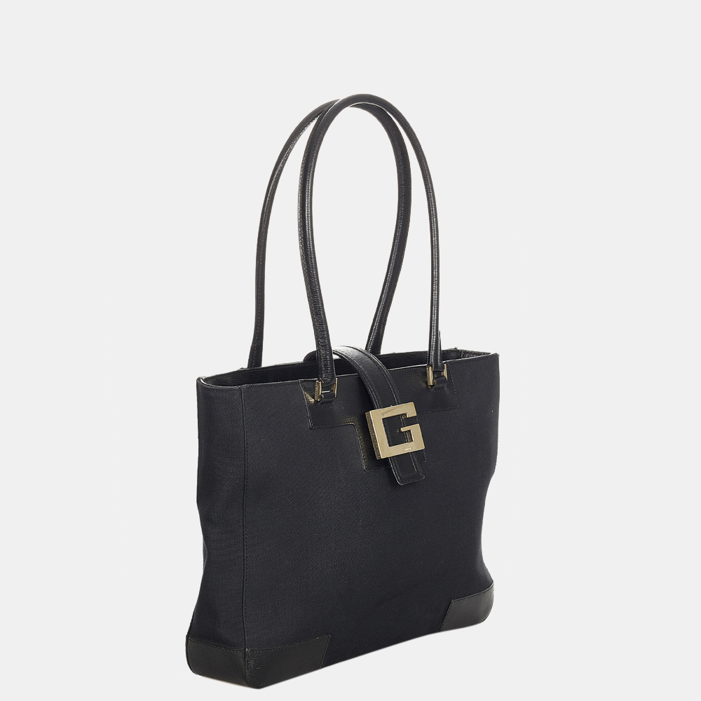 

Gucci Black Canvas Handbag