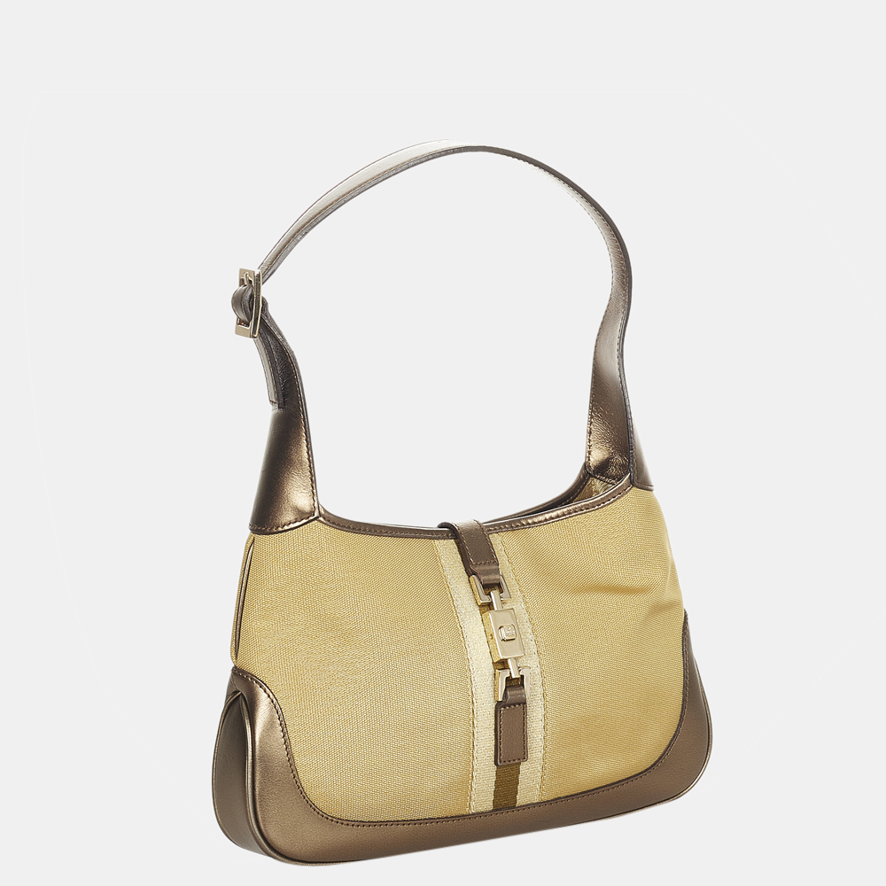 

Gucci Beige/Brown Canvas Jackie Shoulder Bag