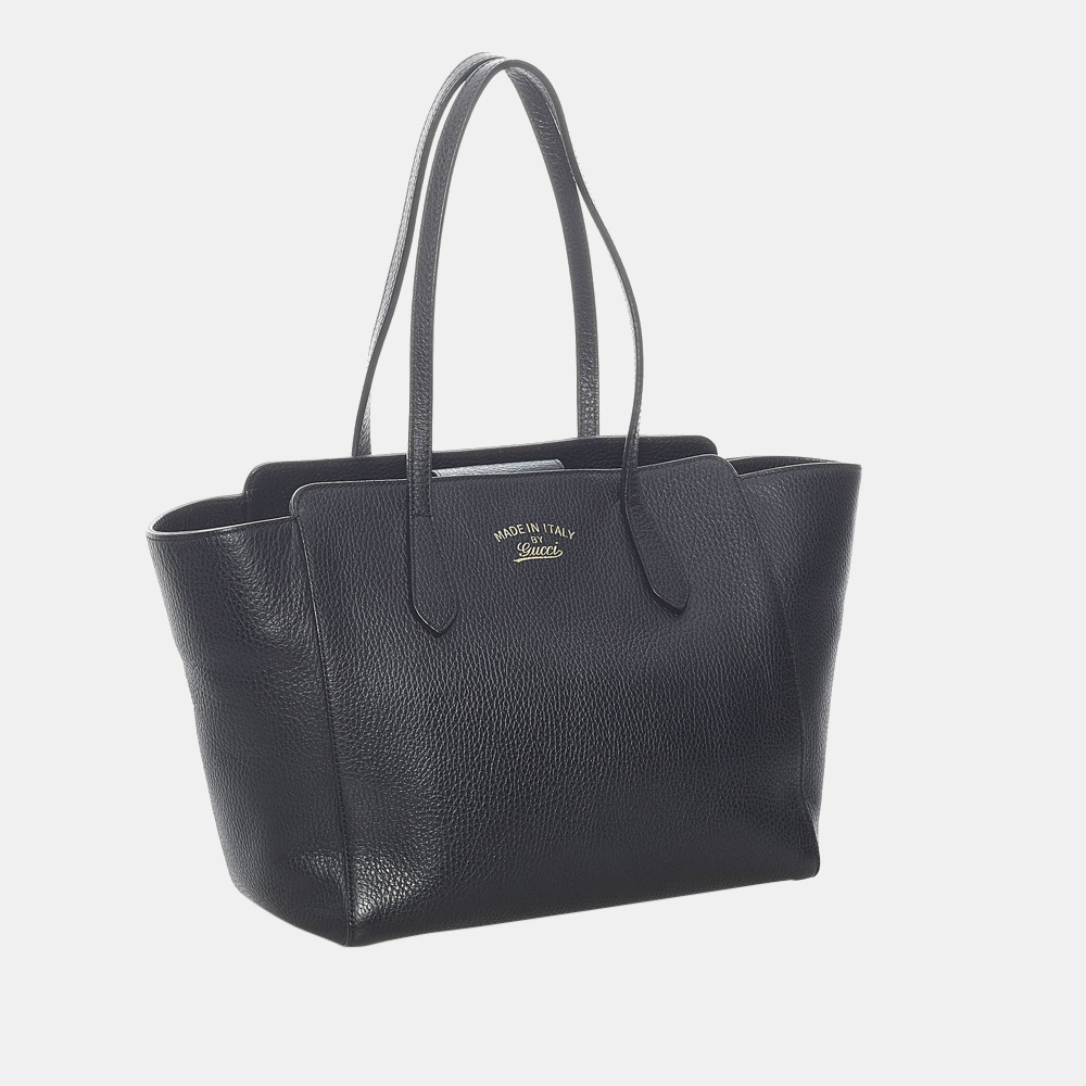 

Gucci Black Swing Leather Tote Bag