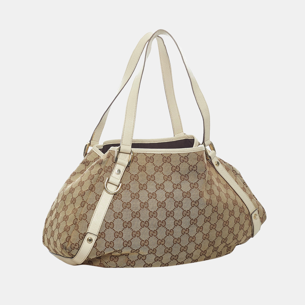 

Gucci Brown/Beige/White GG Canvas Abbey Shoulder Bag