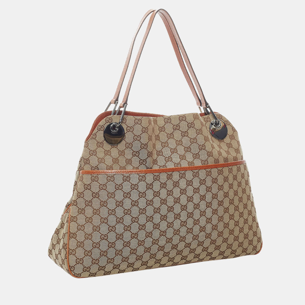 

Gucci Brown/Beige GG Canvas Eclipse Shoulder Bag