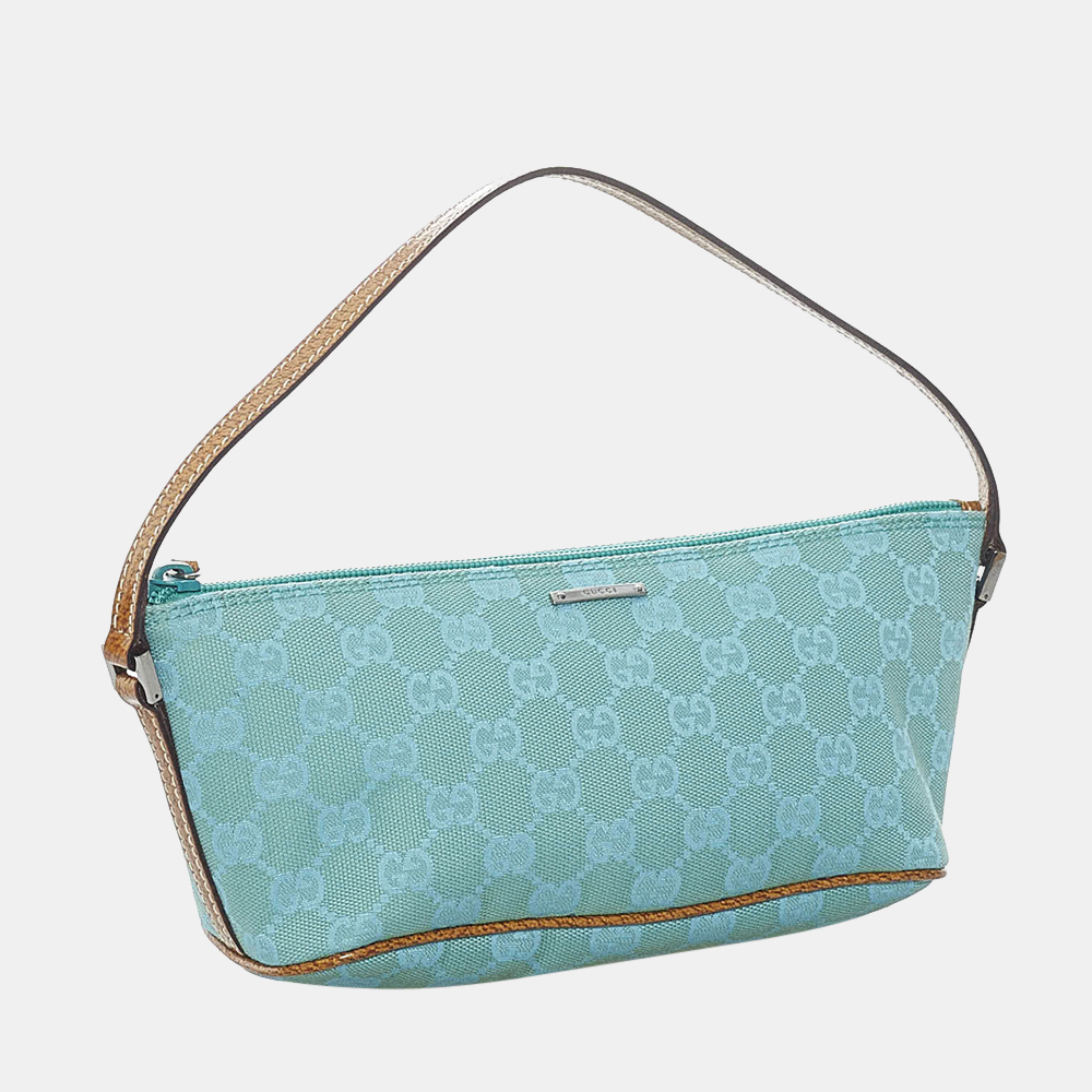 

Gucci Blue GG Canvas Boat Baguette