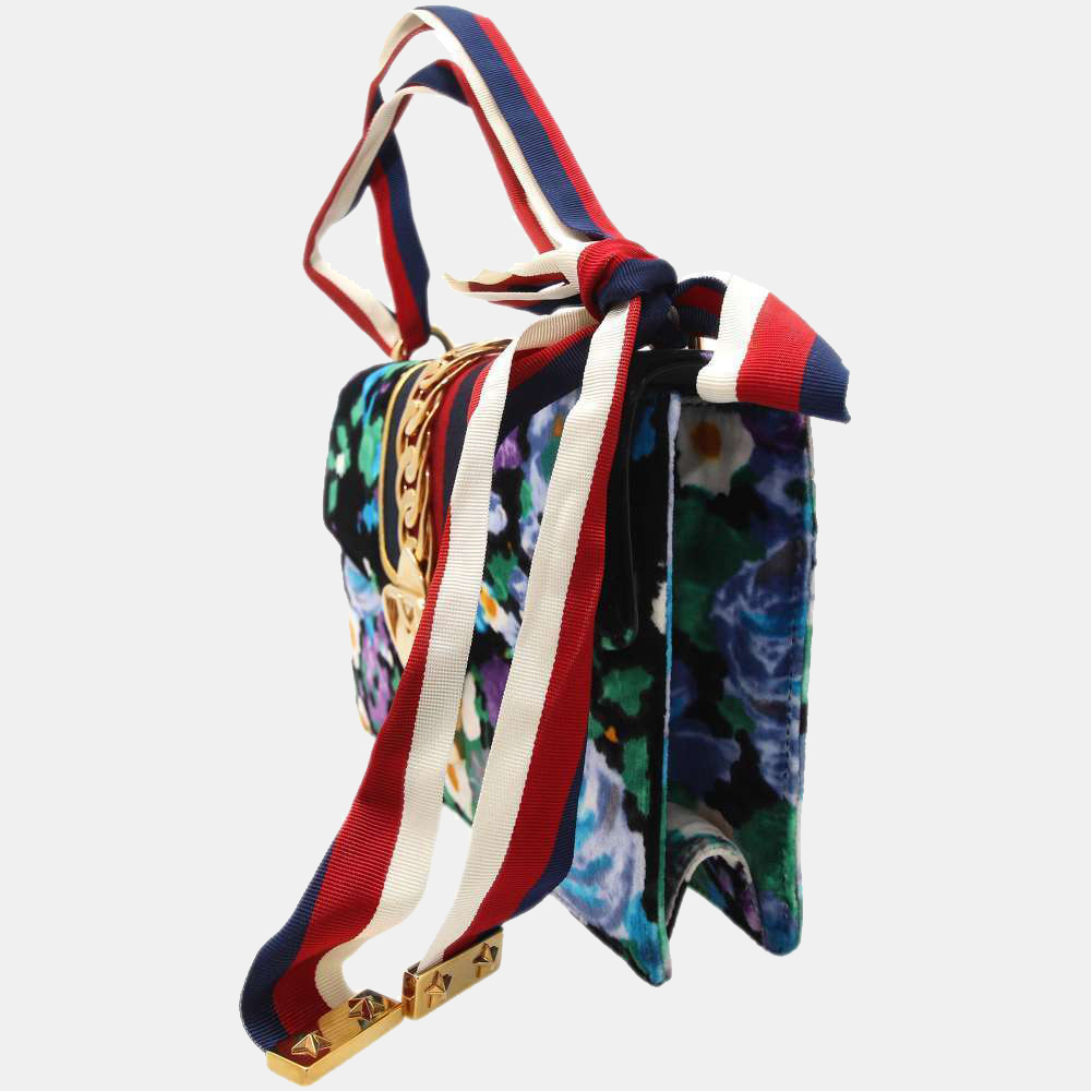 

Gucci Multi Leather Sylvie Small Ribbon Shoulder Bag, Multicolor