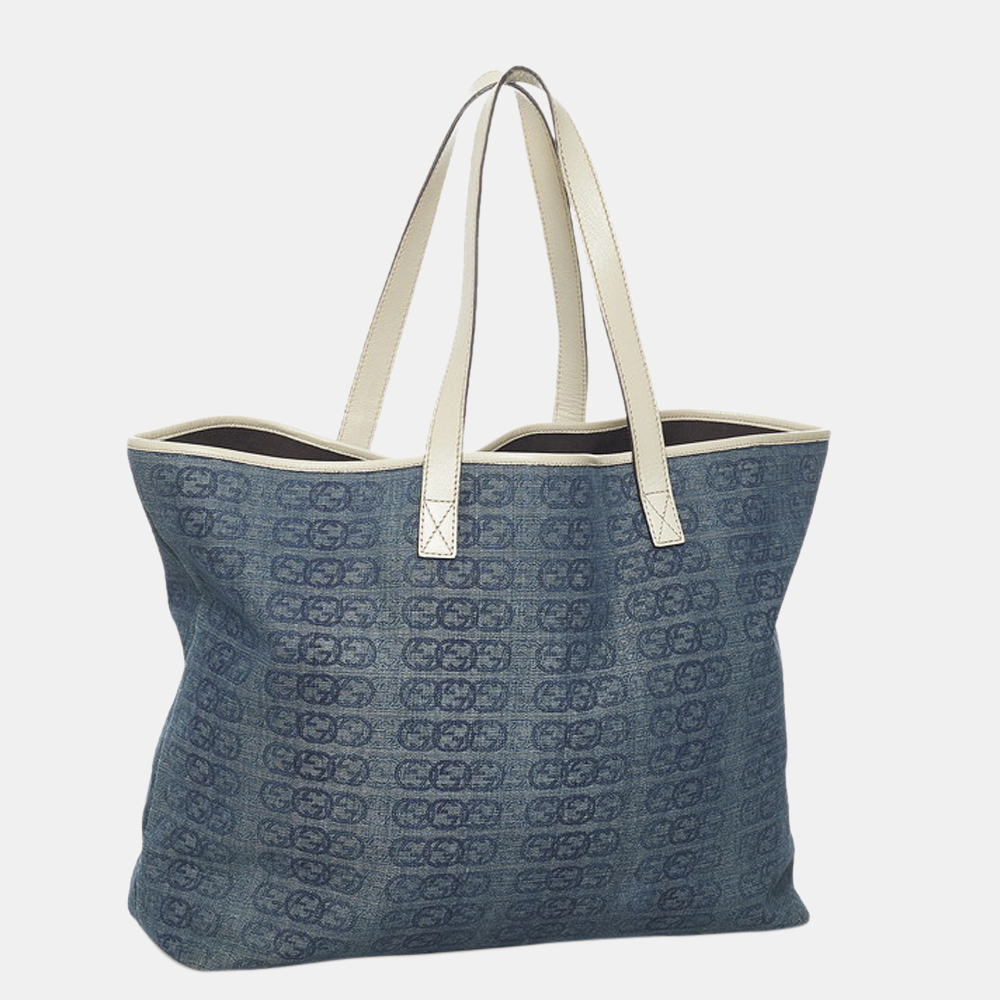 

Gucci Blue GG Denim Tote Bag