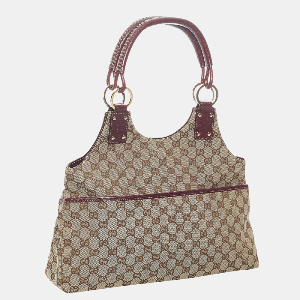 

Gucci Beige/Brown GG Canvas Shoulder Bag