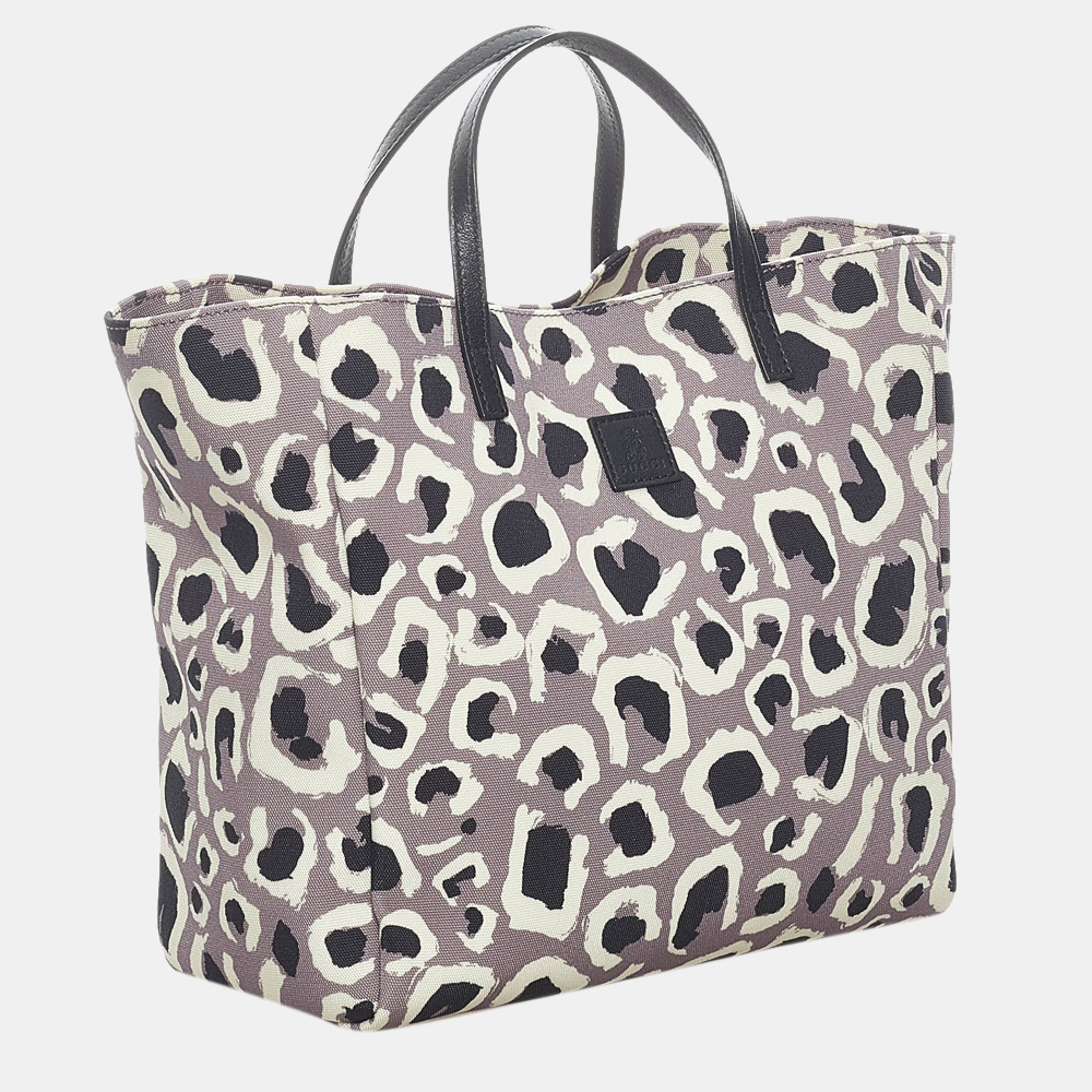 

Gucci Multi Leopard Printed Nylon Tote Bag, Multicolor