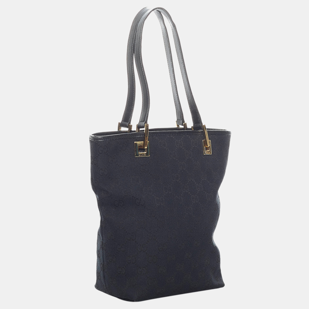 

Gucci Black GG Canvas Handbag