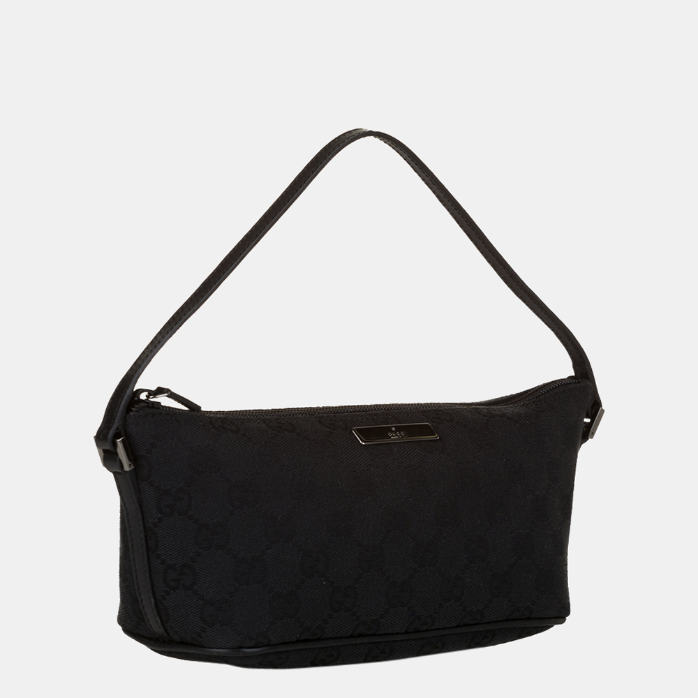 

Gucci Black GG Canvas Boat Baguette
