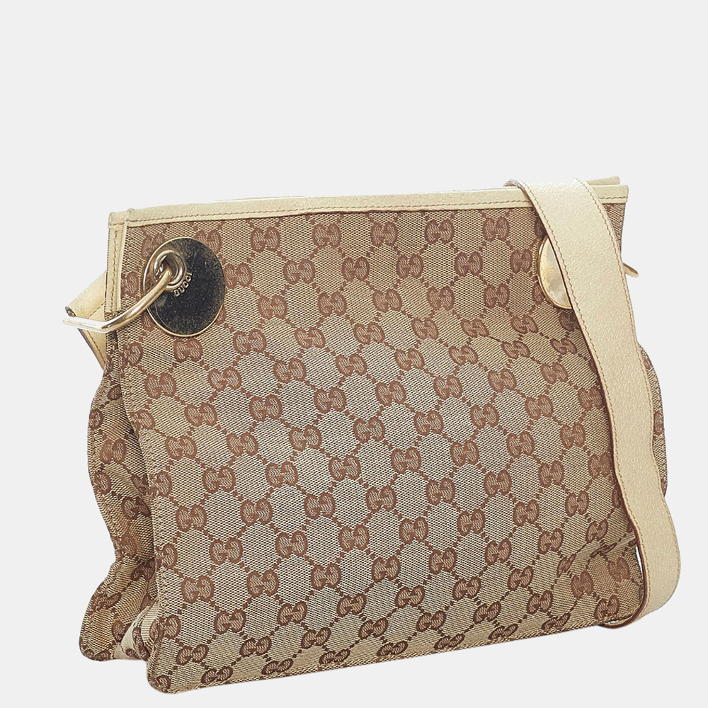

Gucci Beige/Brown GG Canvas Eclipse Crossbody Bag