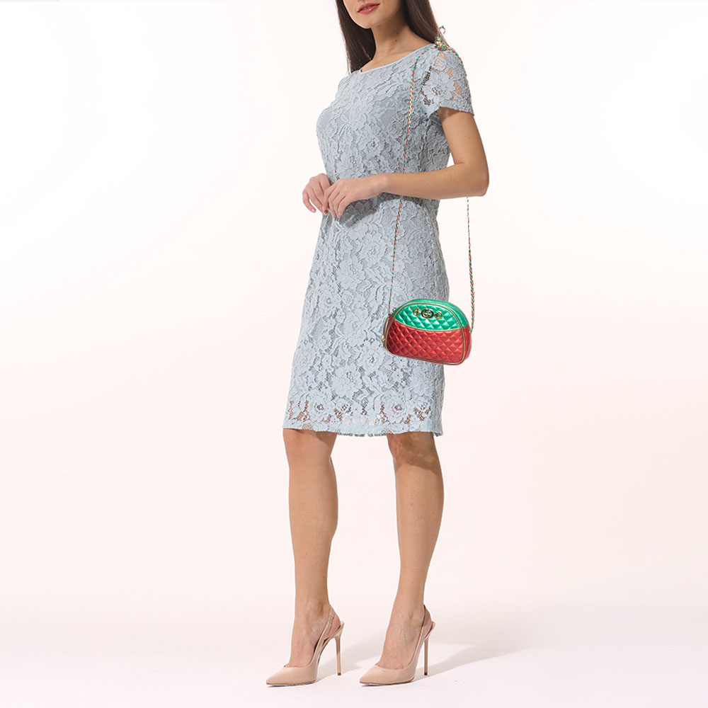 

Gucci Multicolor Quilted Leather Mini Trapuntata Crossbody Bag