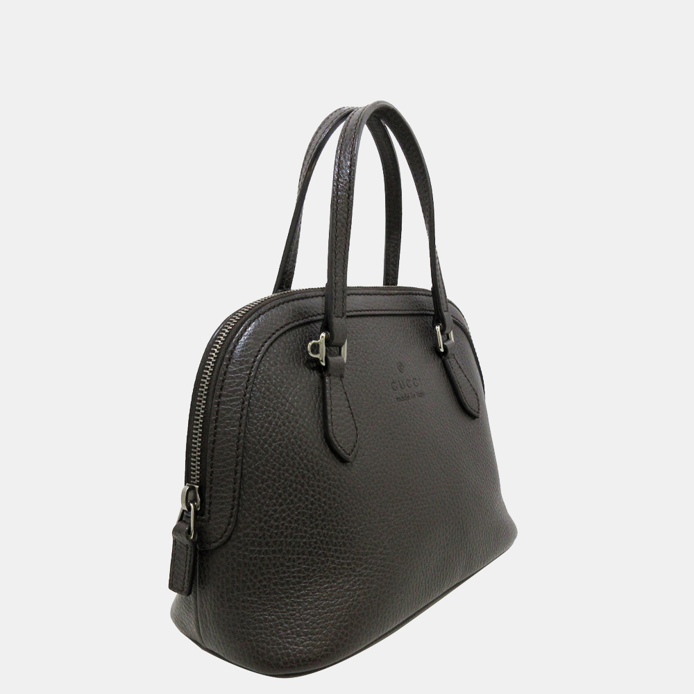 

Gucci Grey Dome Leather Satchel