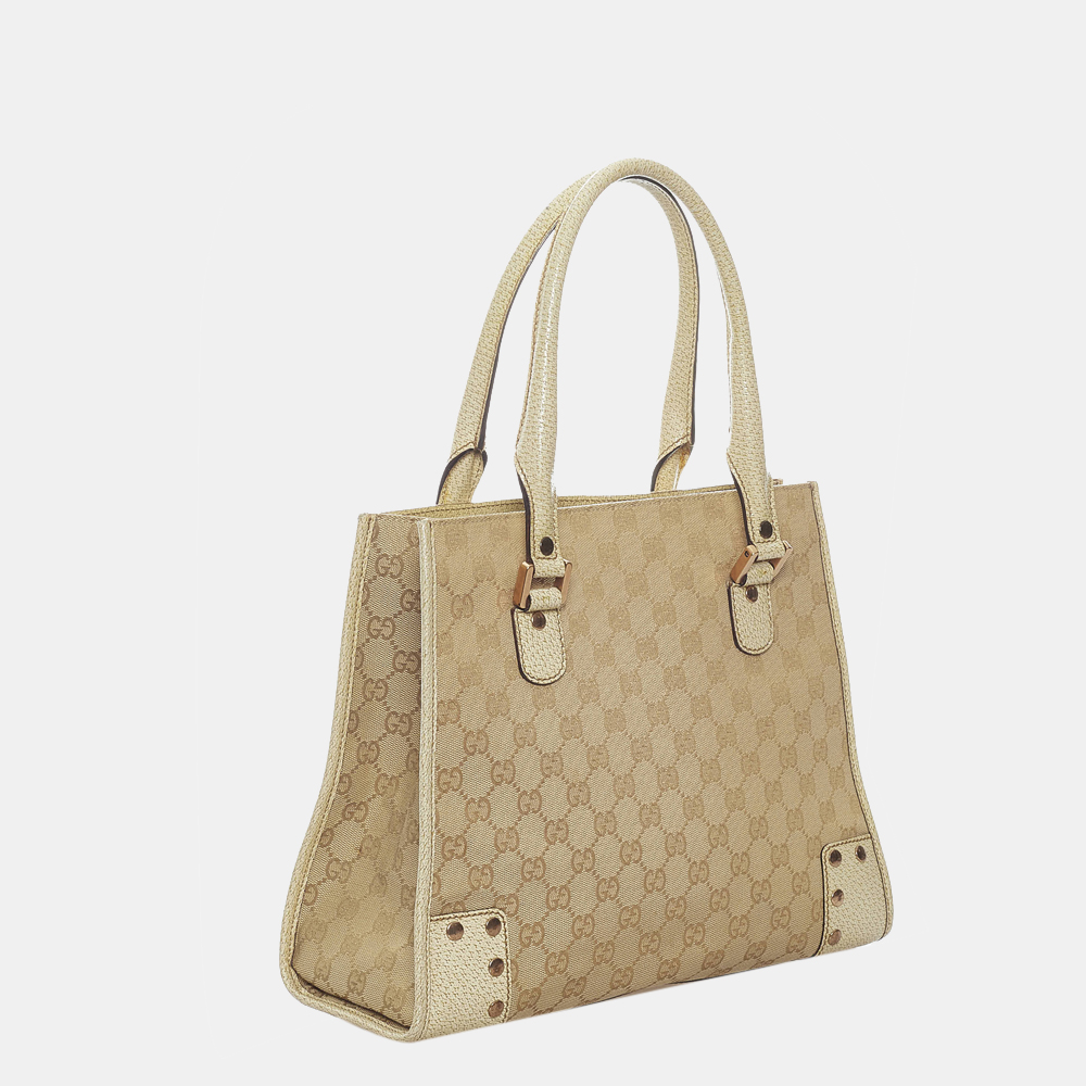 

Gucci Beige/Brown GG Canvas Handbag