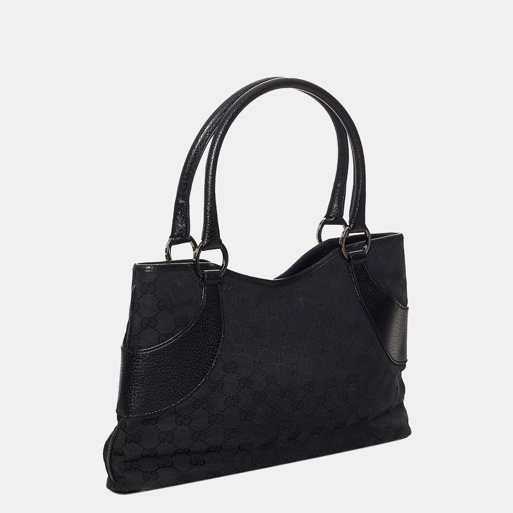 

Gucci Black GG Canvas Handbag