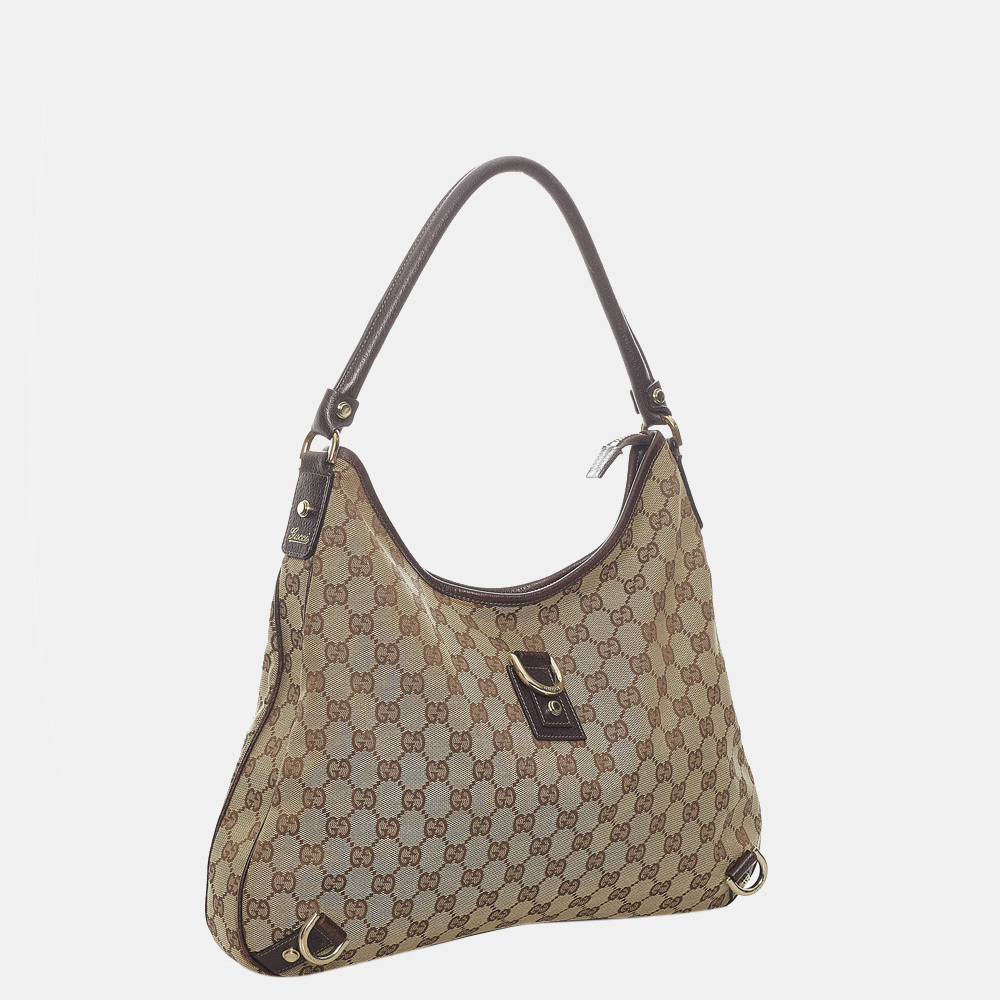 

Gucci Brown/Beige GG Canvas Abbey D-Ring Shoulder Bag