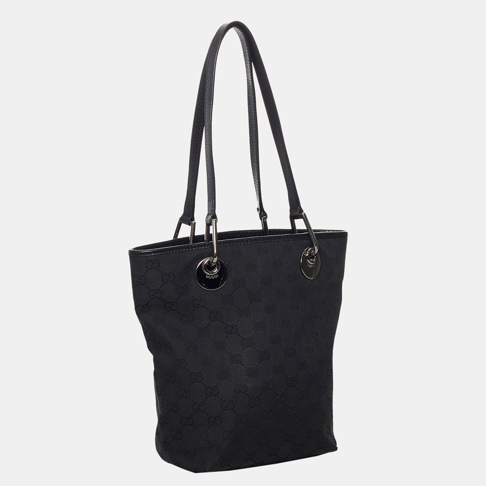 

Gucci Black GG Canvas Eclipse Tote Bag