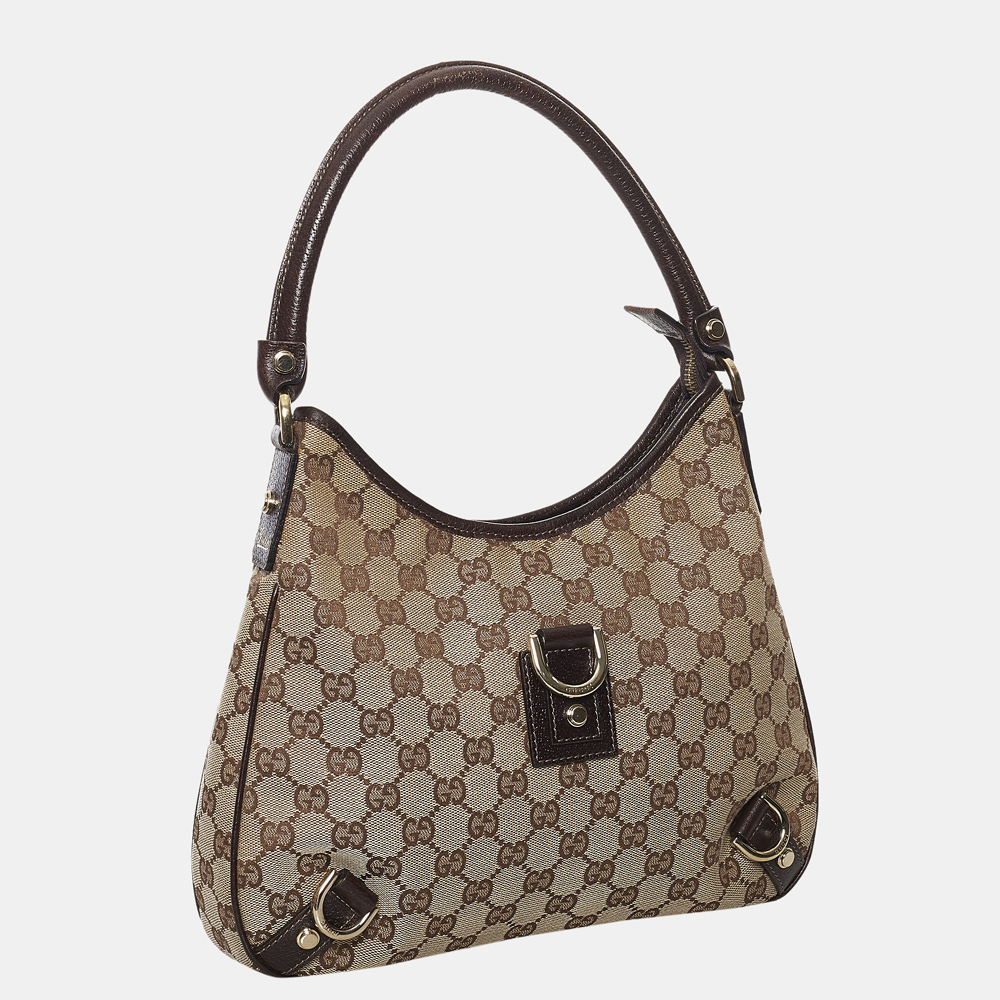 

Gucci Beige/Brown GG Canvas Abbey D-Ring Shoulder Bag