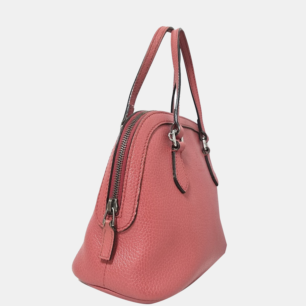 

Gucci Pink Dome Leather Satchel