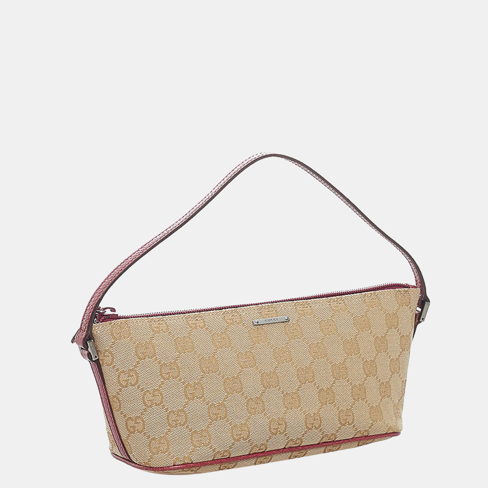 

Gucci Brown/Beige GG Canvas Boat Baguette