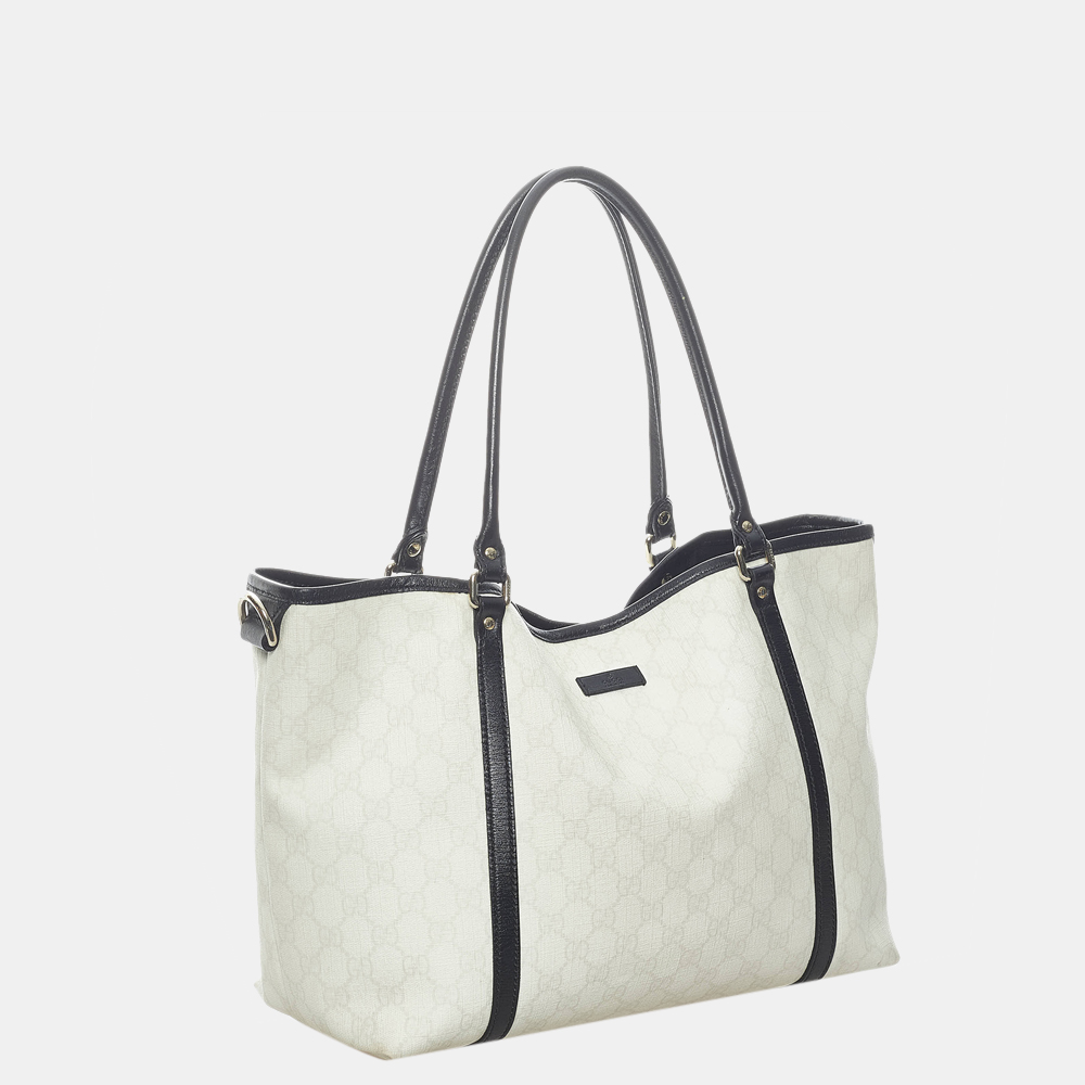 

Gucci Black/White GG Supreme Joy Tote Bag