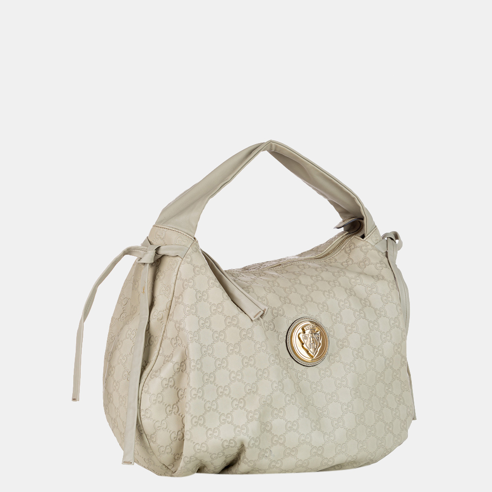 

Gucci White Guccissima Shoulder Bag