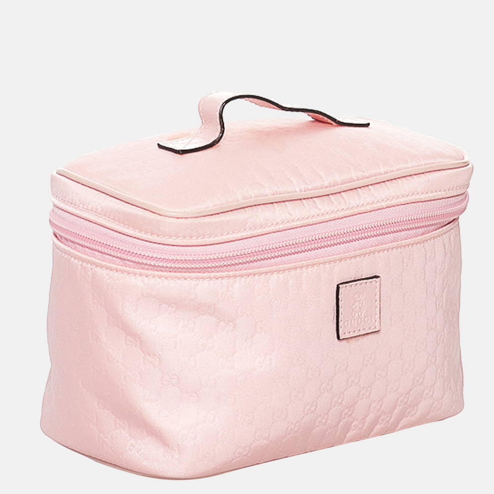 

Gucci Pink GG Nylon Vanity Bag